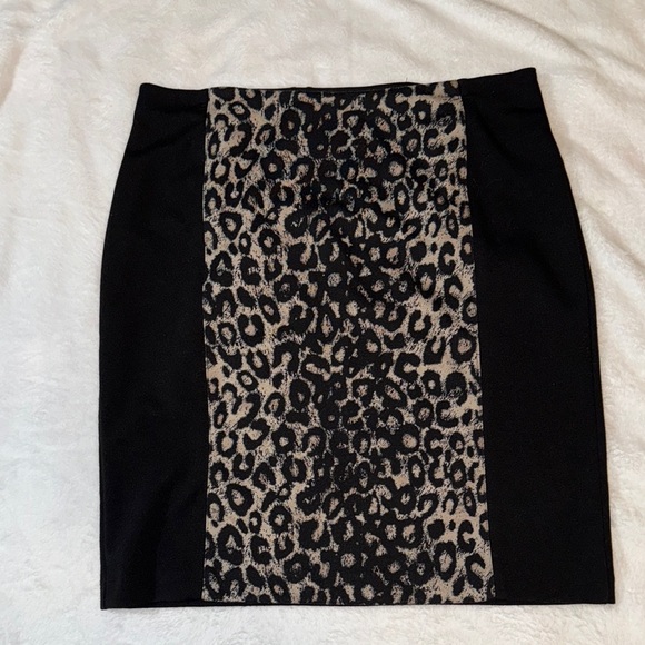 Cato Dresses & Skirts - Leopard Print Black Cato Skirt Size Large